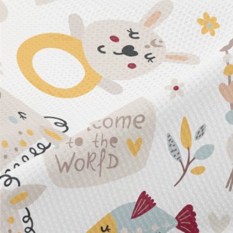 Welcome Baby Bedside Toys Piqué