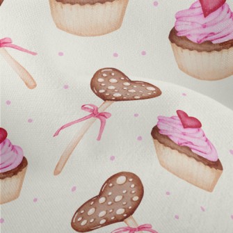 Chocolate Love Cookies Lightweight Performance Linen