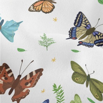 Butterflies Fluttering Lightweight Performance Linen