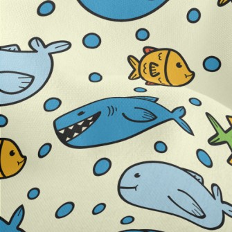 Funny Open Mouth Shark Lightweight Performance Linen