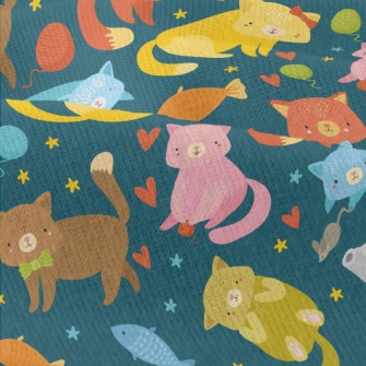 Colorful And Cute Kittens Modern Jersey