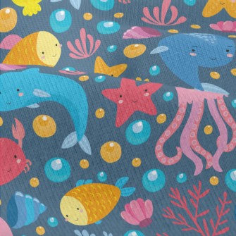 Cartoon Dolphin Jellyfish Whal Modern Jersey