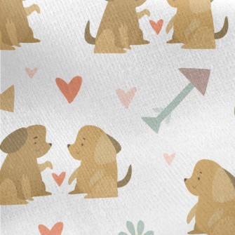 Love At First Sight Dog Jersey Backed Fleece