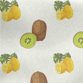 Kiwi And Lemon Jersey Backed Fleece