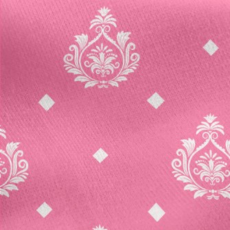 Royal Ornate Flowers Jersey Backed Fleece