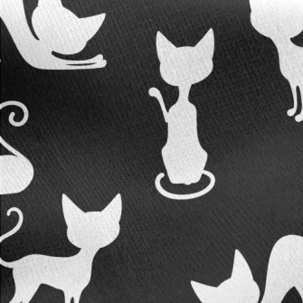 Lazy Cat Silhouette Jersey Backed Fleece