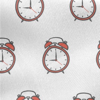 Accurate Time Small Alarm Cloc Jersey Backed Fleece