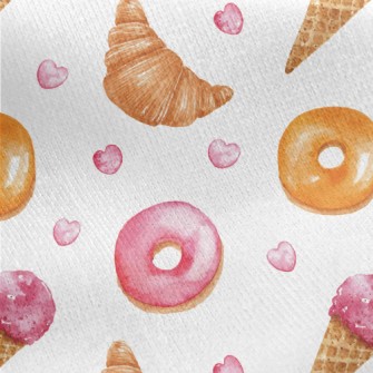 Delicious Ice Cream Horns Jersey Backed Fleece