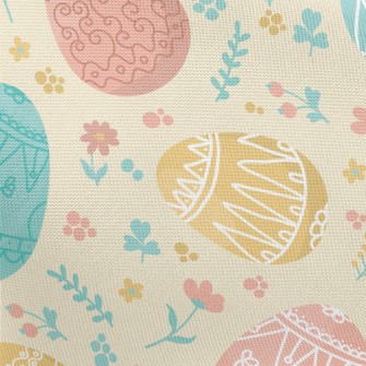 Easter Painted Eggs Pongee