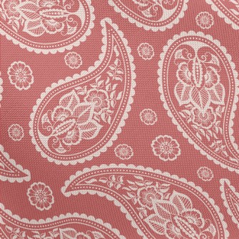 Warm Paisley Flower Pongee