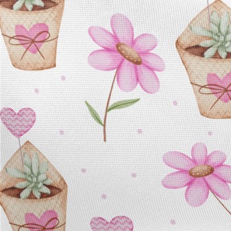 Love Succulent Potted Plant Pongee