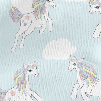 Fantasy Rainbow Unicorn Stretch Jersey