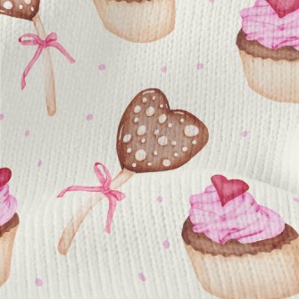 Chocolate Love Cookies Stretch Jersey