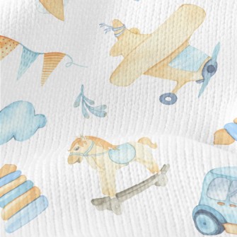 Toy Car Airplane Trojan Stretch Jersey
