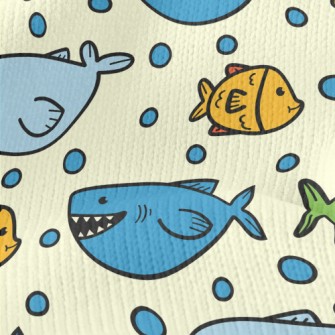 Funny Open Mouth Shark Stretch Jersey