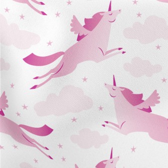 Elegant Flying Unicorn Lightweight Cotton Poplin