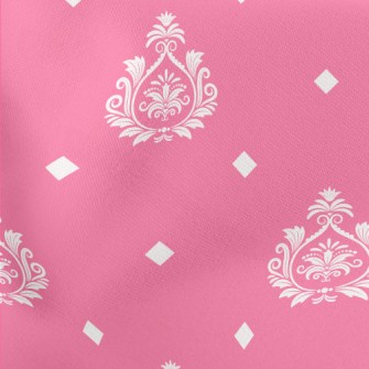 Royal Ornate Flowers Lightweight Cotton Poplin