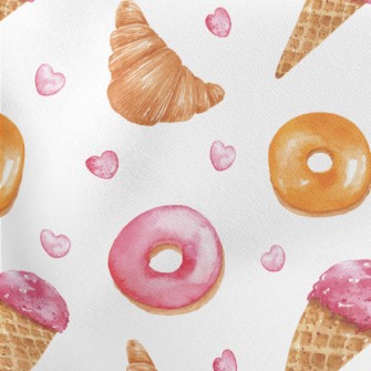 Delicious Ice Cream Horns Lightweight Cotton Poplin