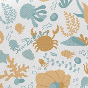 Lovely Underwater World Midweight Cotton Poplin