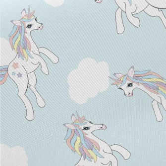 Fantasy Rainbow Unicorn Midweight Cotton Poplin
