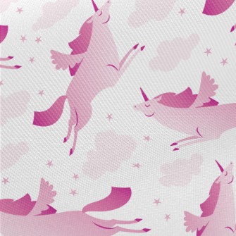 Elegant Flying Unicorn Midweight Cotton Poplin