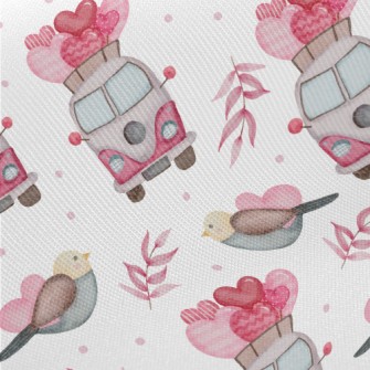 Love Gift Home Delivery Car Midweight Cotton Poplin