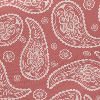 Warm Paisley Flower Midweight Cotton Poplin