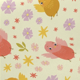 Lively Flying Bird Midweight Cotton Poplin