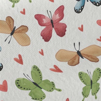 Love Flying Butterfly Midweight Cotton Poplin