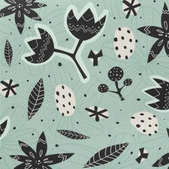 Psychedelic Totem Flowers Midweight Cotton Poplin
