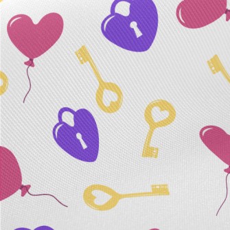 Love Lock Key Midweight Cotton Poplin