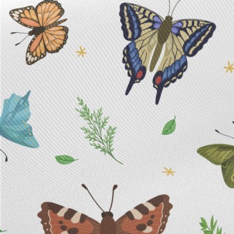 Butterflies Fluttering Midweight Cotton Poplin