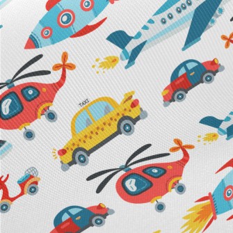 Gorgeous Sea, Land And Air Tra Midweight Cotton Poplin