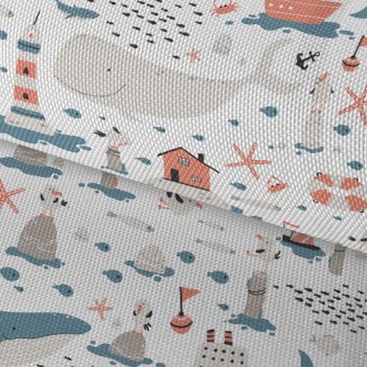 Huge Whale And Small Fish Waterproof Oxford