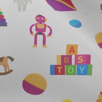 Colorful Playroom Toys Chiffon