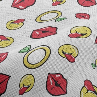 Funny Smiling Face Sticking Ou Performance Linen
