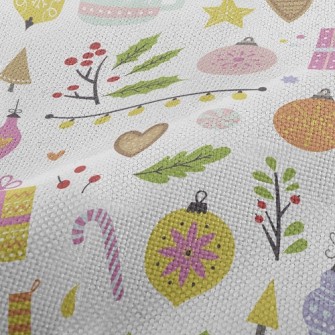 Warm Christmas Tree Charm Performance Linen