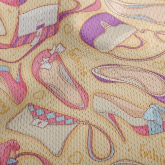 Elegant Women's Bag High H Athletic Mesh Flat Back