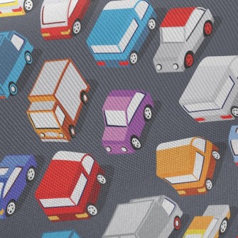 Crowded Cars On The Road Twill