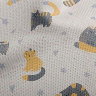 Cat King And Queen Athletic Mesh Flat Back