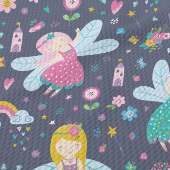 Fairy Tale World Flower Fairy Birdseye Piqué