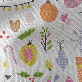 Warm Christmas Tree Charm Waterproof Canvas