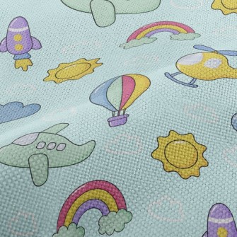 Helicopter Airplane Rocket Performance Linen