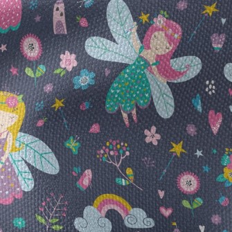 Fairy Tale World Flower Fairy Waterproof Canvas