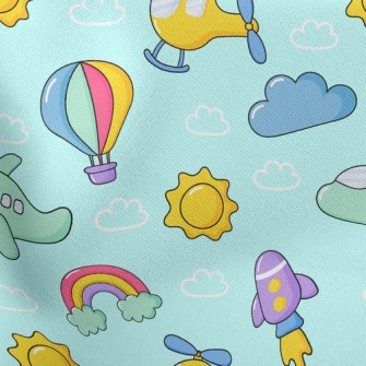 Helicopter Airplane Rocket Stretch Ponte