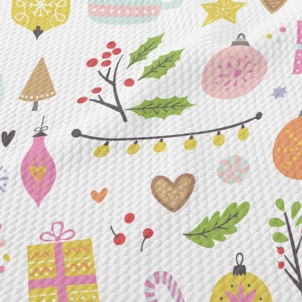 Warm Christmas Tree Charm Birdseye Piqué