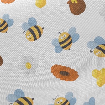 Industrious Bees Collecting Ne Twill