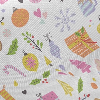 Warm Christmas Tree Charm Twill