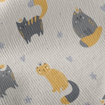 Cat King And Queen Standard Corduroy