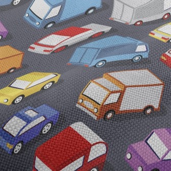 Crowded Cars On The Road Performance Linen